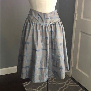 Isaac Mizrahi Ribbon Print Skirt